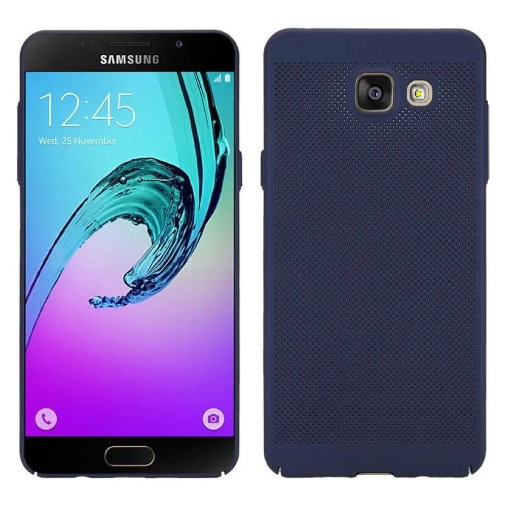 König Design Handyhülle für Samsung Galaxy A3 (2017) Schutzcase Backcover Bumper Etuis Blau (Samsung Galaxy A3 (2017))