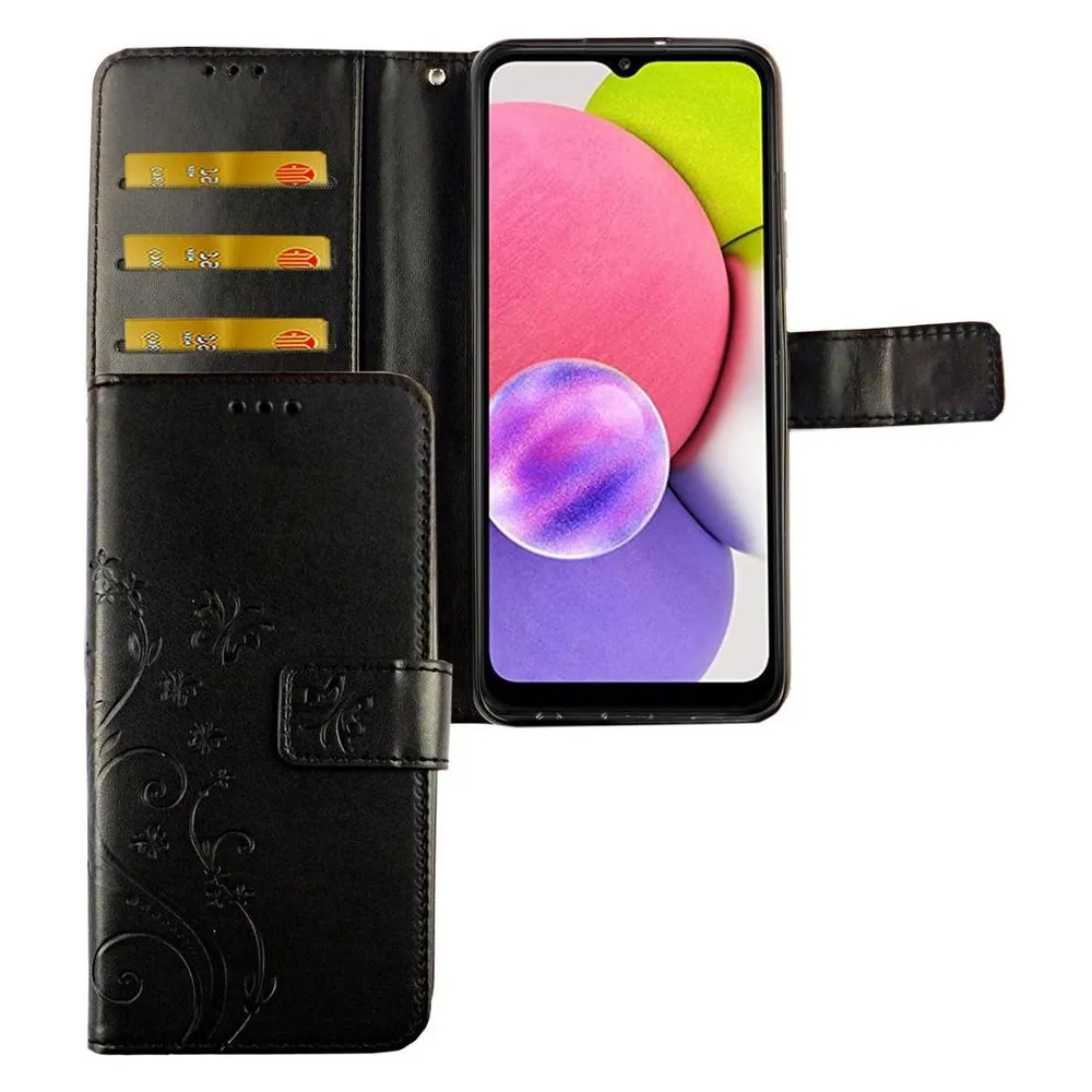 König Design Handyhülle für Samsung Galaxy A02s Case Cover Schutztasche Schutzhülle Schwarz (Samsung Galaxy A02s)