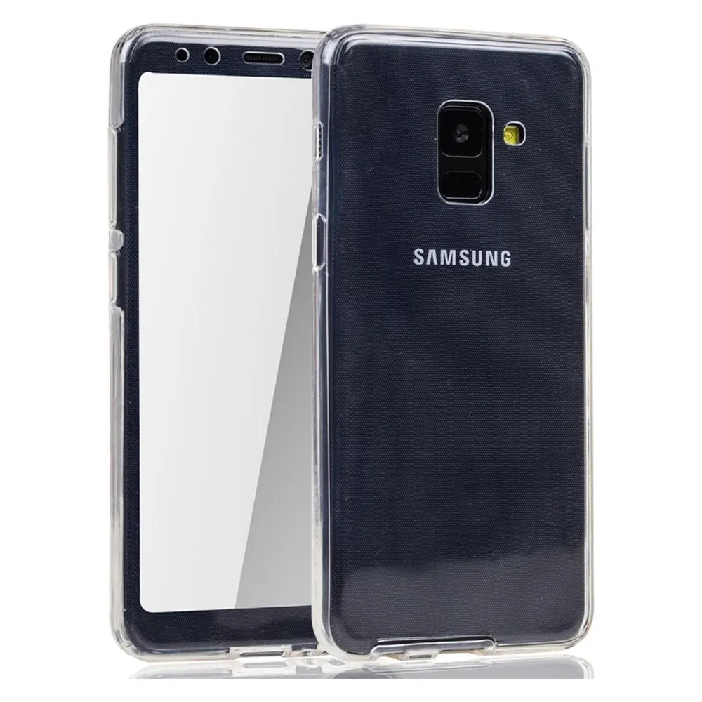 König Design Handyhülle für Samsung Galaxy A8 (2018) Schutzcase Backcover Bumper Transparent (Samsung Galaxy A8 (2018))