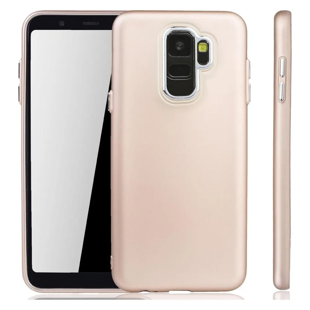 König Design Handyhülle für Samsung Galaxy A6 (2018) Schutzcase Backcover Bumper Etuis Gold (Samsung Galaxy A6 (2018))
