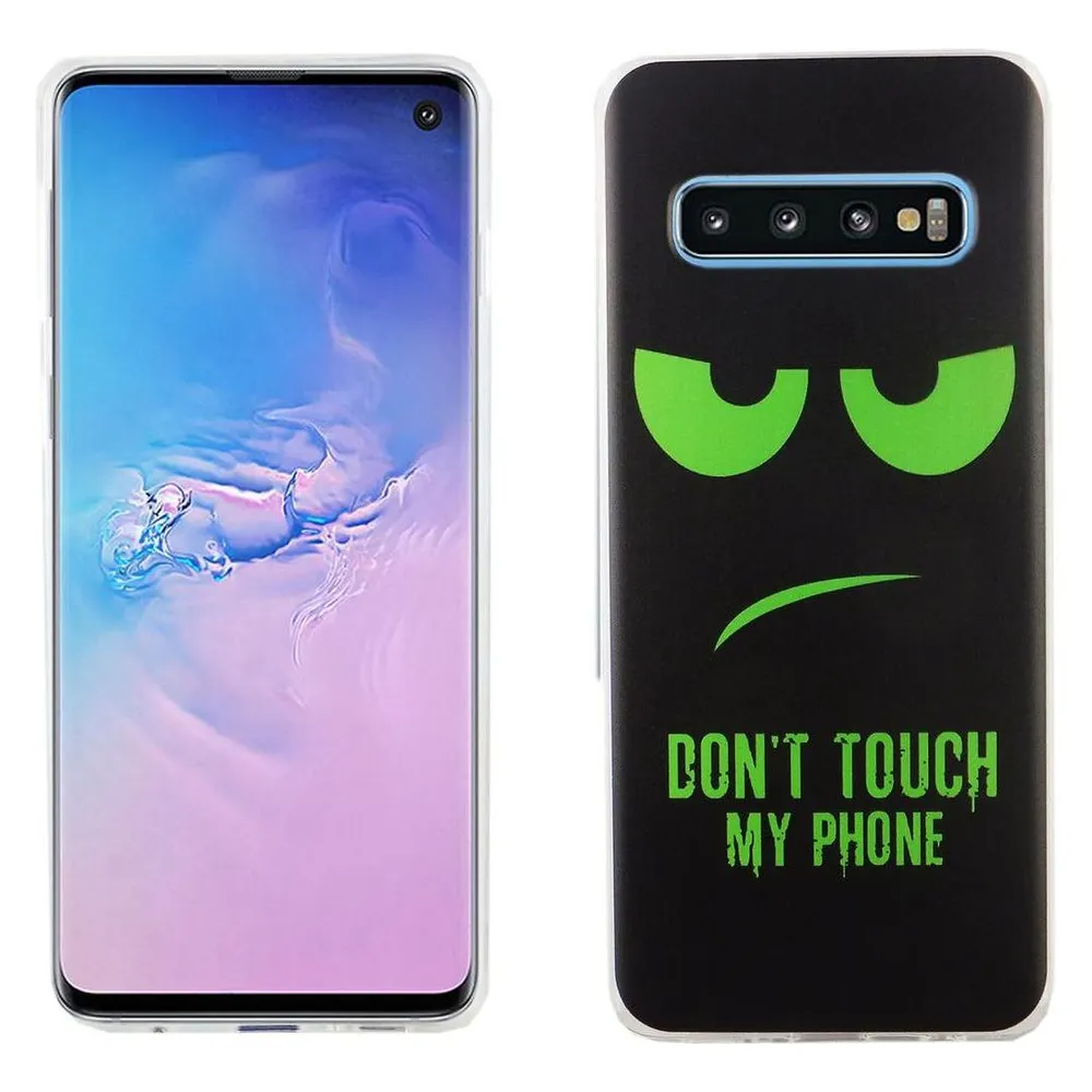 König Design Handyhülle für Samsung Galaxy S10 Schutzcase Backcover Bumper Etuis Case Schwarz (Samsung Galaxy S10)