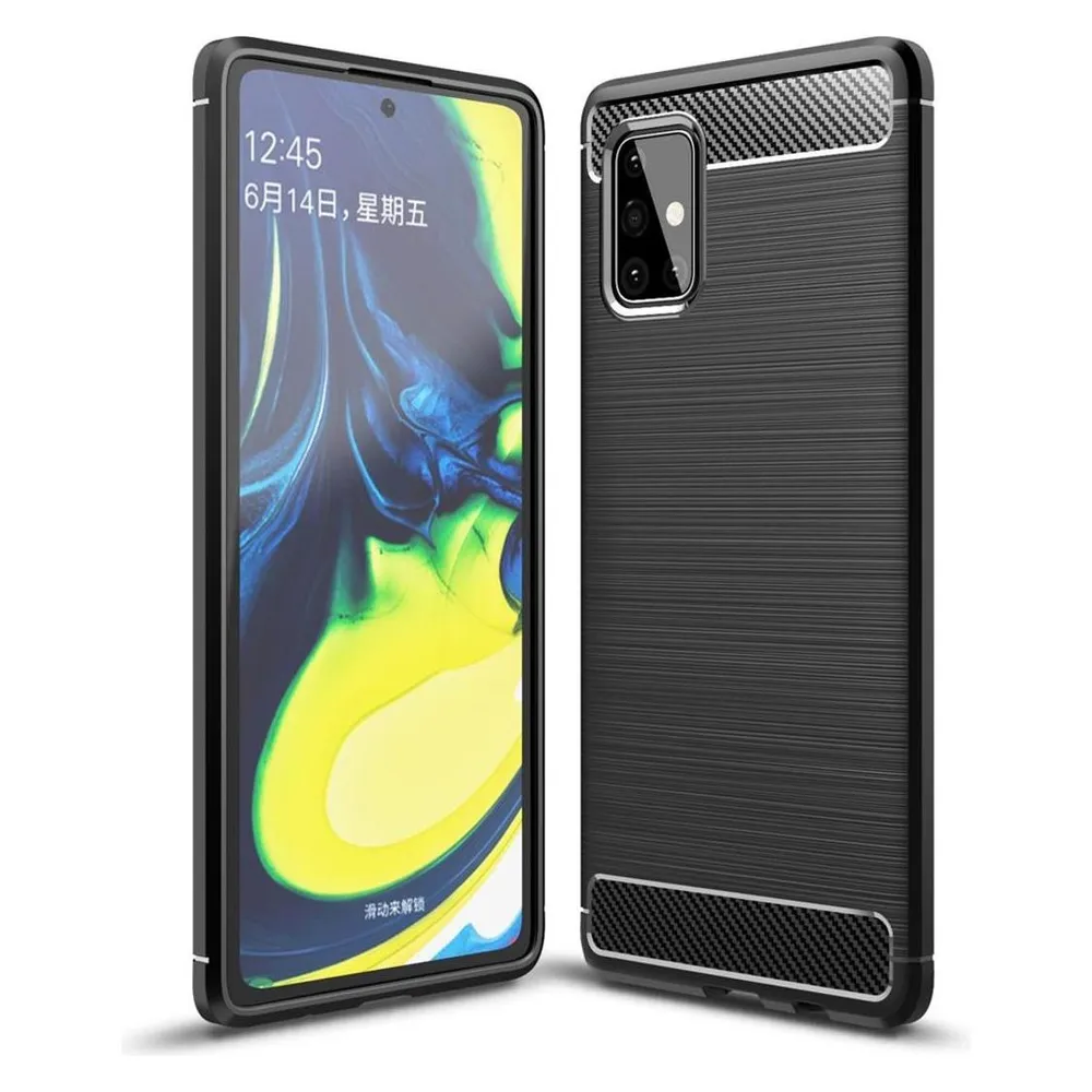 König Design Handyhülle für Samsung Galaxy A71 5G Case Cover Schutztasche Schutzhülle Schwarz