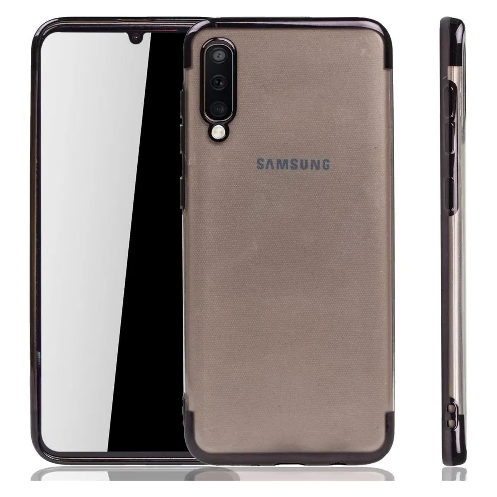 König Design Handyhülle für Samsung Galaxy A50 Schutzcase Backcover Bumper Etuis Case Schwarz