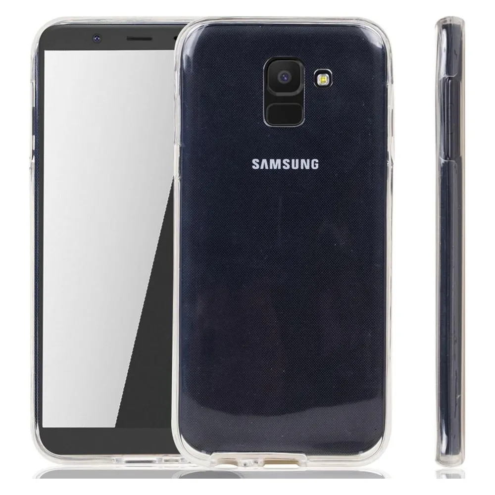 König Design Handyhülle für Samsung Galaxy J6 Schutzcase Backcover Bumper Etuis Transparent (Samsung Galaxy J6)