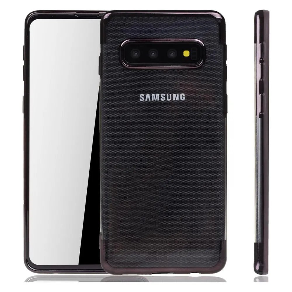 König Design Handyhülle für Samsung Galaxy S10 Schutzcase Backcover Bumper Etuis Case Schwarz (Samsung Galaxy S10)