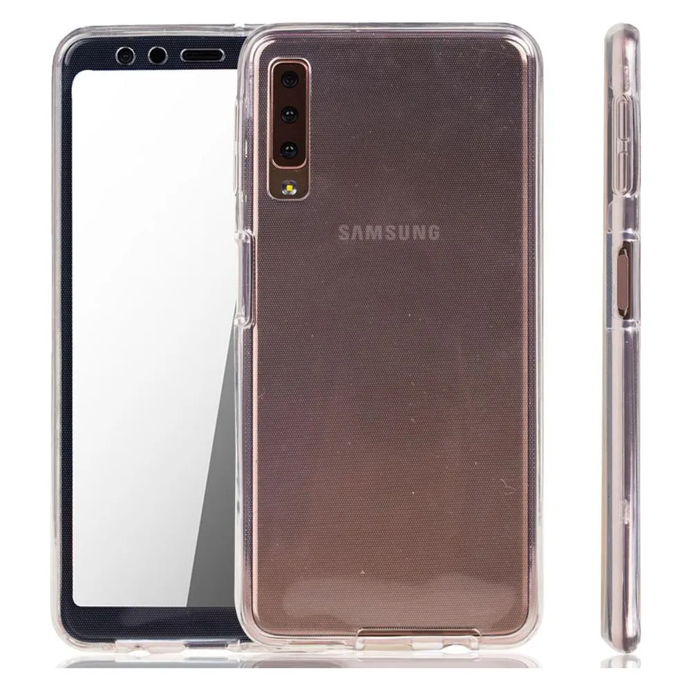 König Design Handyhülle für Samsung Galaxy A7 (2018) Schutzcase Backcover Bumper Transparent (Samsung Galaxy A7 (2018))