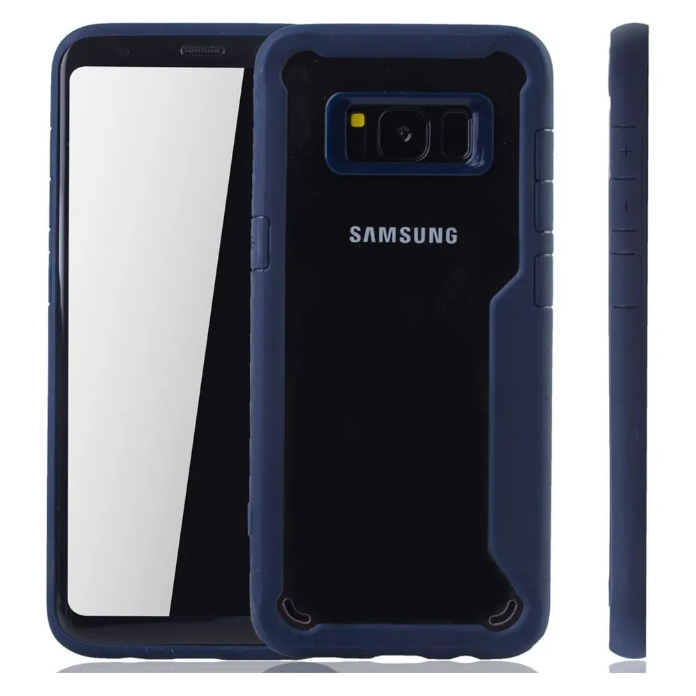 König Design Handyhülle für Samsung Galaxy S8 Plus Schutzcase Backcover Bumper Etuis Blau (Samsung Galaxy S8+)