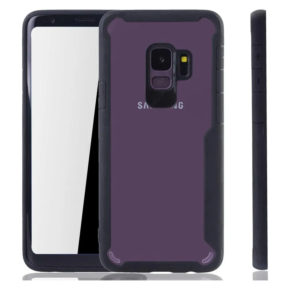 König Design Handyhülle für Samsung Galaxy S9 Schutzcase Backcover Bumper Etuis Case Schwarz (Samsung Galaxy S9)