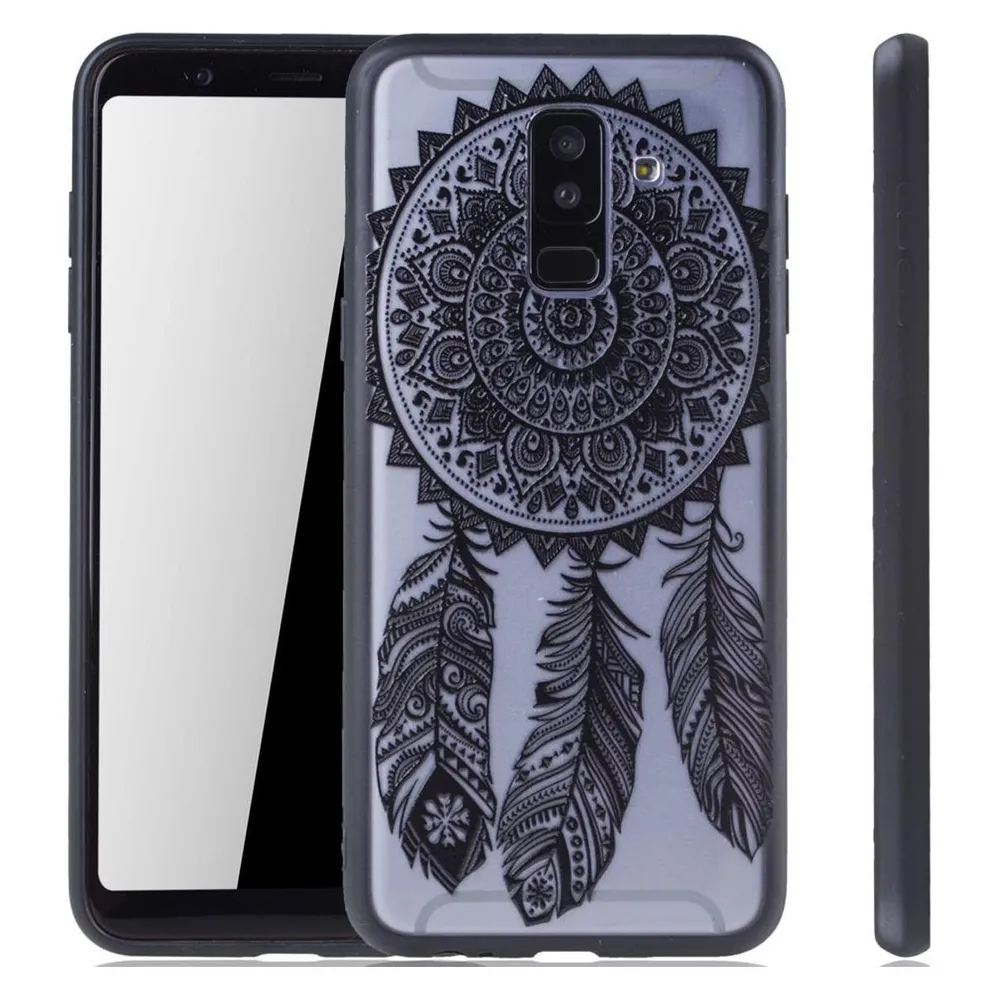 König Design Handyhülle für Samsung Galaxy A6 Plus (2018) Schutzcase Backcover Bumper Schwarz (Samsung Galaxy A6 (2018))