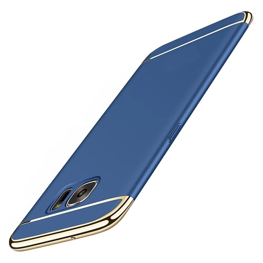 König Design Handyhülle für Samsung Galaxy J3 (2017) Schutzcase Backcover Bumper Etuis Blau (Samsung Galaxy J3 (2017))