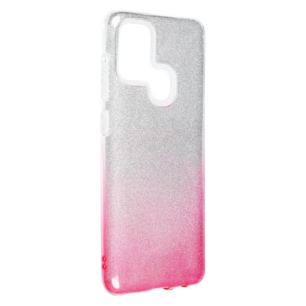 König Design Handyhülle für Samsung Galaxy A21s Schutzcase Cover Bumper Schale Glitzer Pink (Samsung Galaxy A21s)