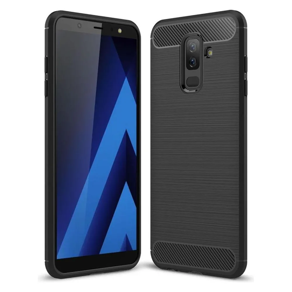 König Design Handyhülle für Samsung Galaxy J8 (2018) Schutzcase Backcover Bumper Etui Schwarz (Samsung Galaxy J8 (2018))