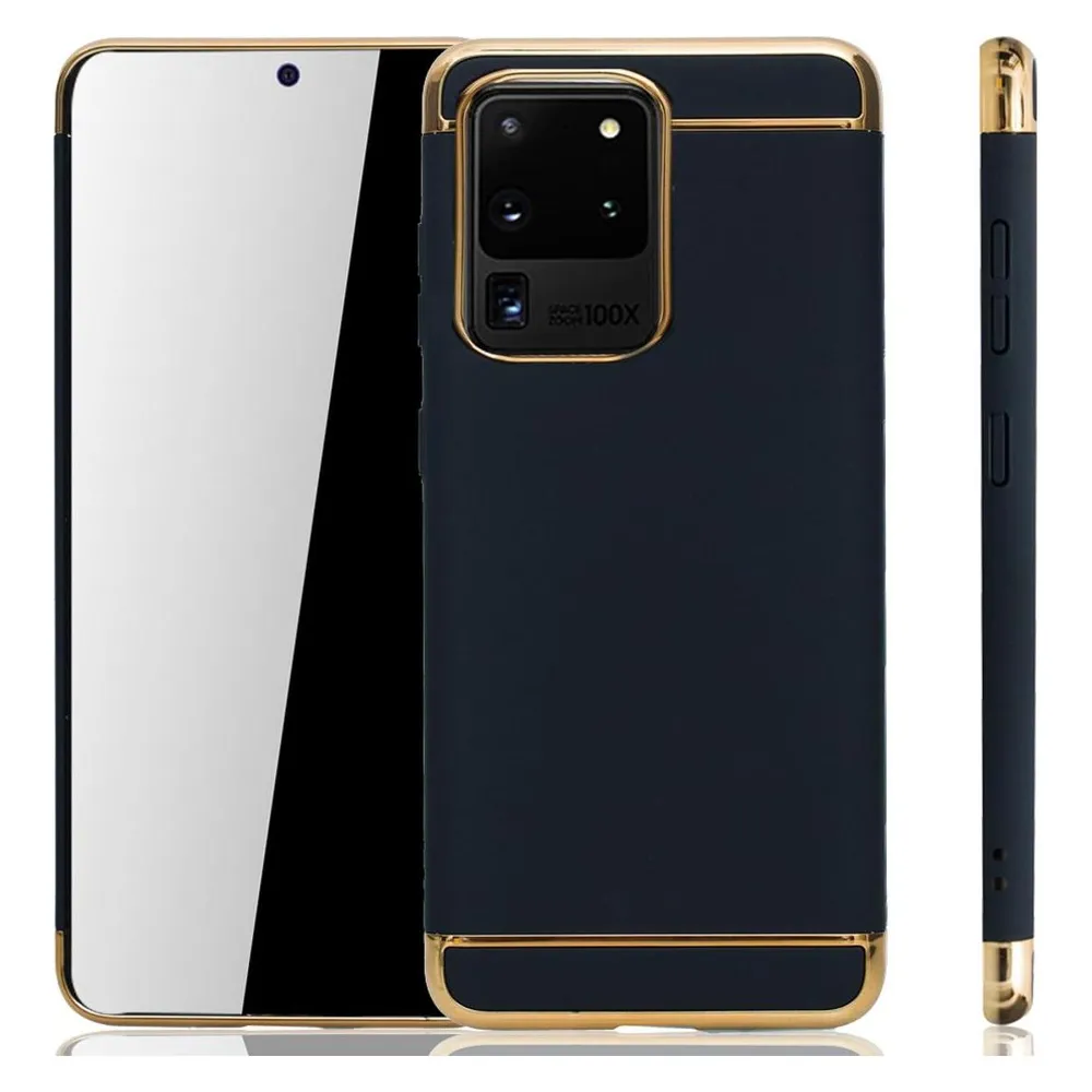 König Design Handyhülle für Samsung Galaxy S20 Ultra Case Schutz Tasche Schutzhülle Schwarz