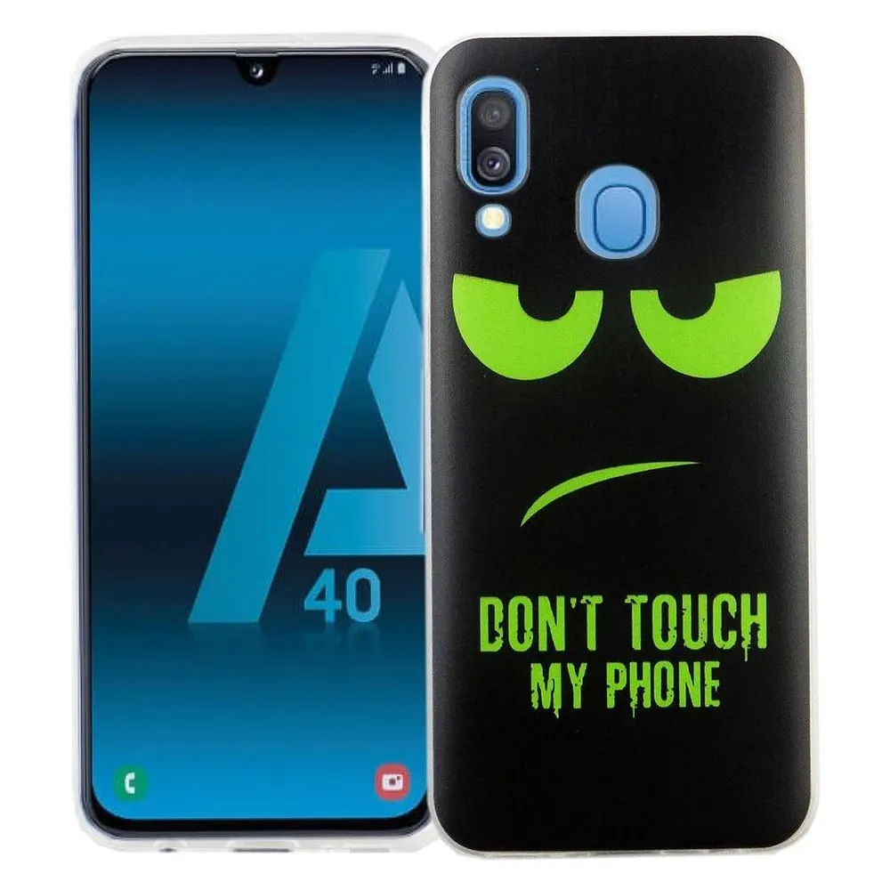 König Design Handyhülle für Samsung Galaxy A40 Schutzcase Backcover Bumper Etuis Case Schwarz (Samsung Galaxy A40)