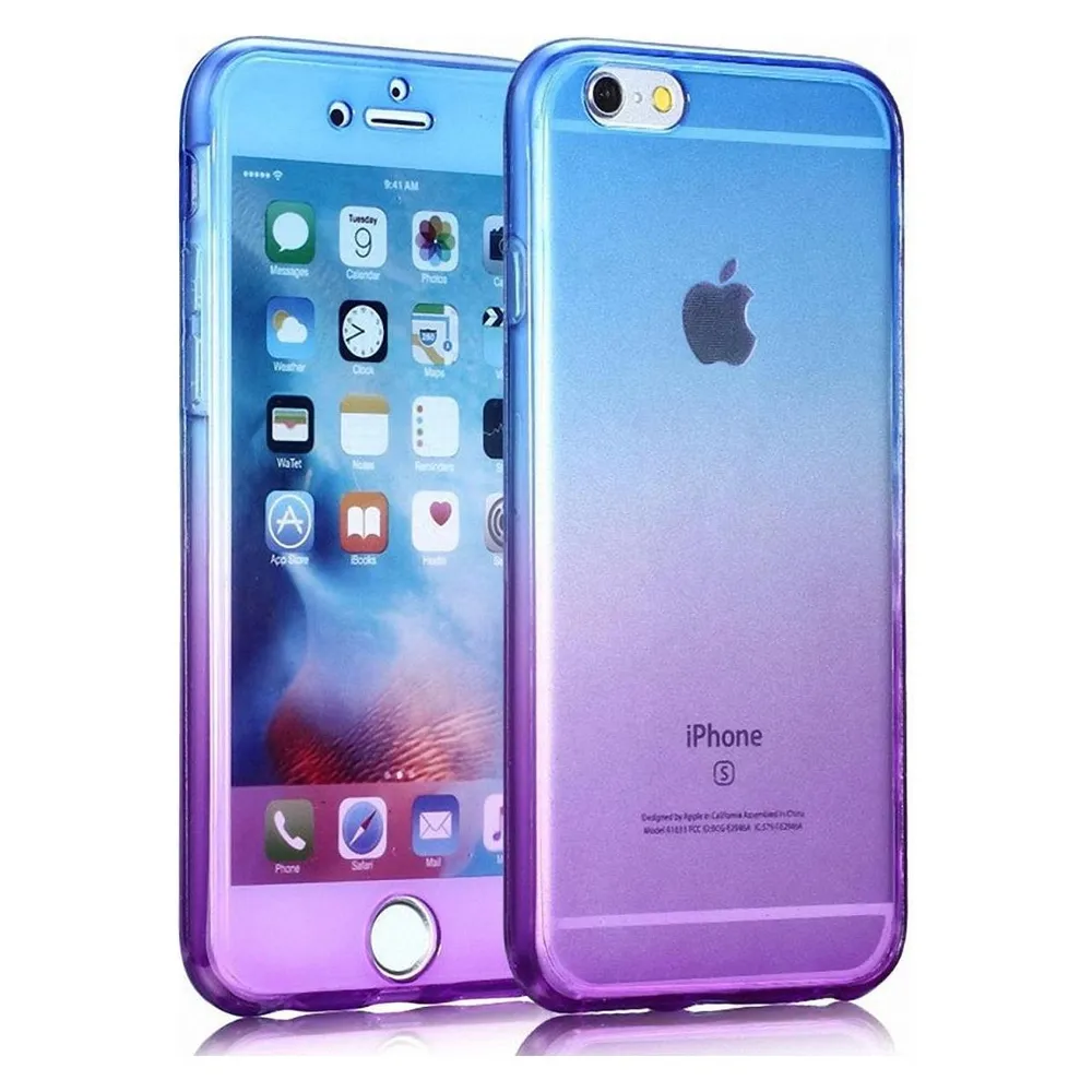 König Design Handyhülle für Samsung Galaxy Note 8 Schutzcase Backcover Bumper Blau / Violett