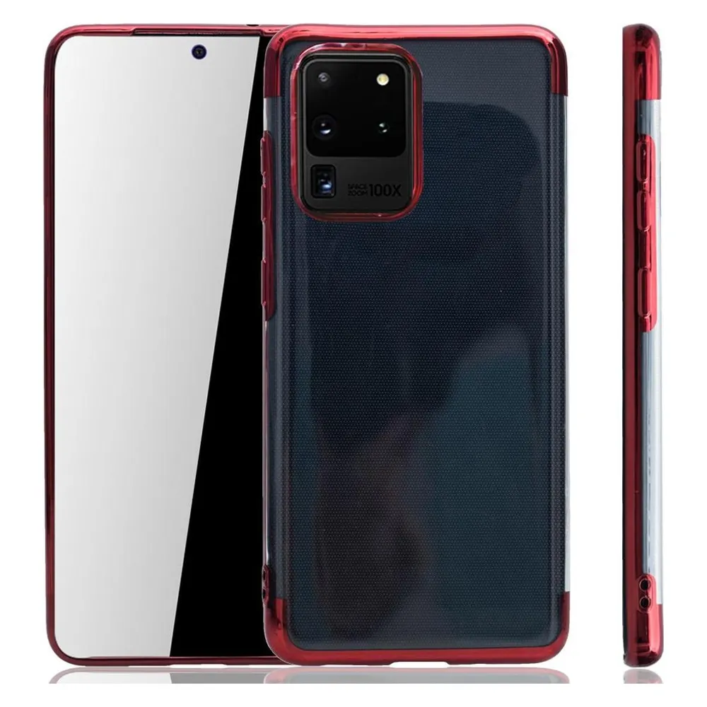 König Design Handyhülle für Samsung Galaxy S20 Ultra Case Cover Schutz Tasche Schutzhülle Rot