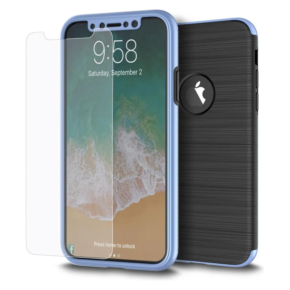 König Design Handyhülle für Samsung Galaxy S7 Edge Schutzcase Backcover Bumper Etuis Blau (Samsung Galaxy S7 Edge)