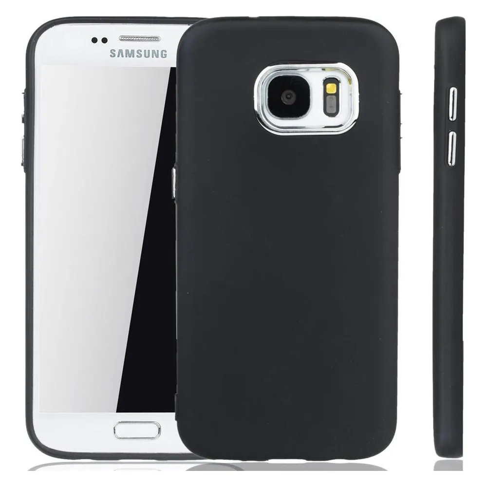 König Design Handyhülle für Samsung Galaxy S7 Schutzcase Backcover Bumper Etuis Case Schwarz (Samsung Galaxy S7)