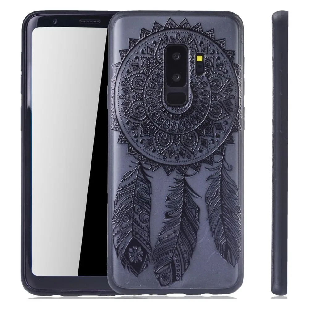 König Design Handyhülle für Samsung Galaxy S9 Plus Schutzcase Backcover Bumper Etuis Schwarz (Samsung Galaxy S9+)