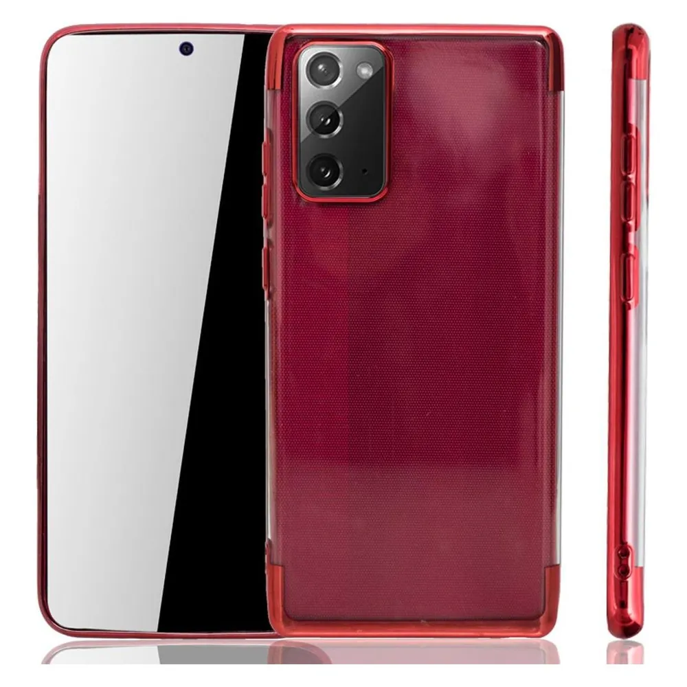 König Design Handyhülle für Samsung Galaxy Note 20 Schutzcase Backcover Bumper Etuis Case Rot