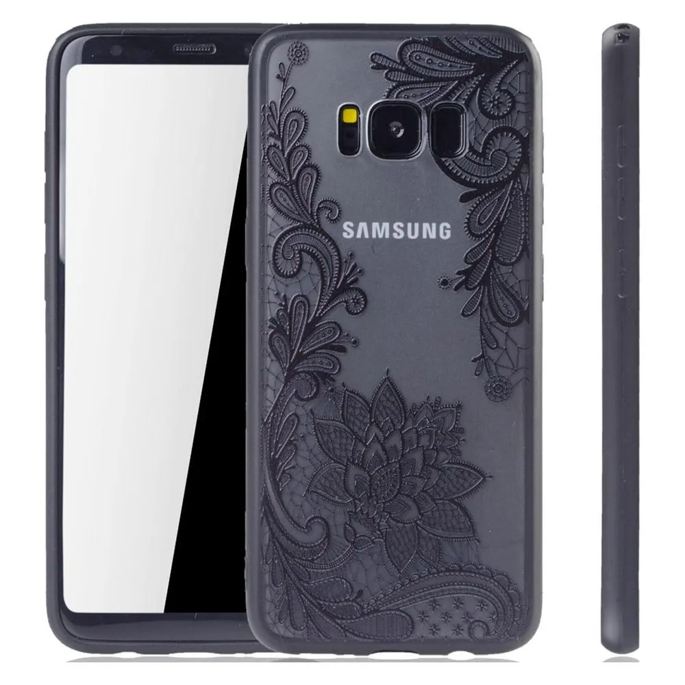König Design Handyhülle für Samsung Galaxy S8 Plus Schutzcase Backcover Bumper Etuis Schwarz (Samsung Galaxy S8+)