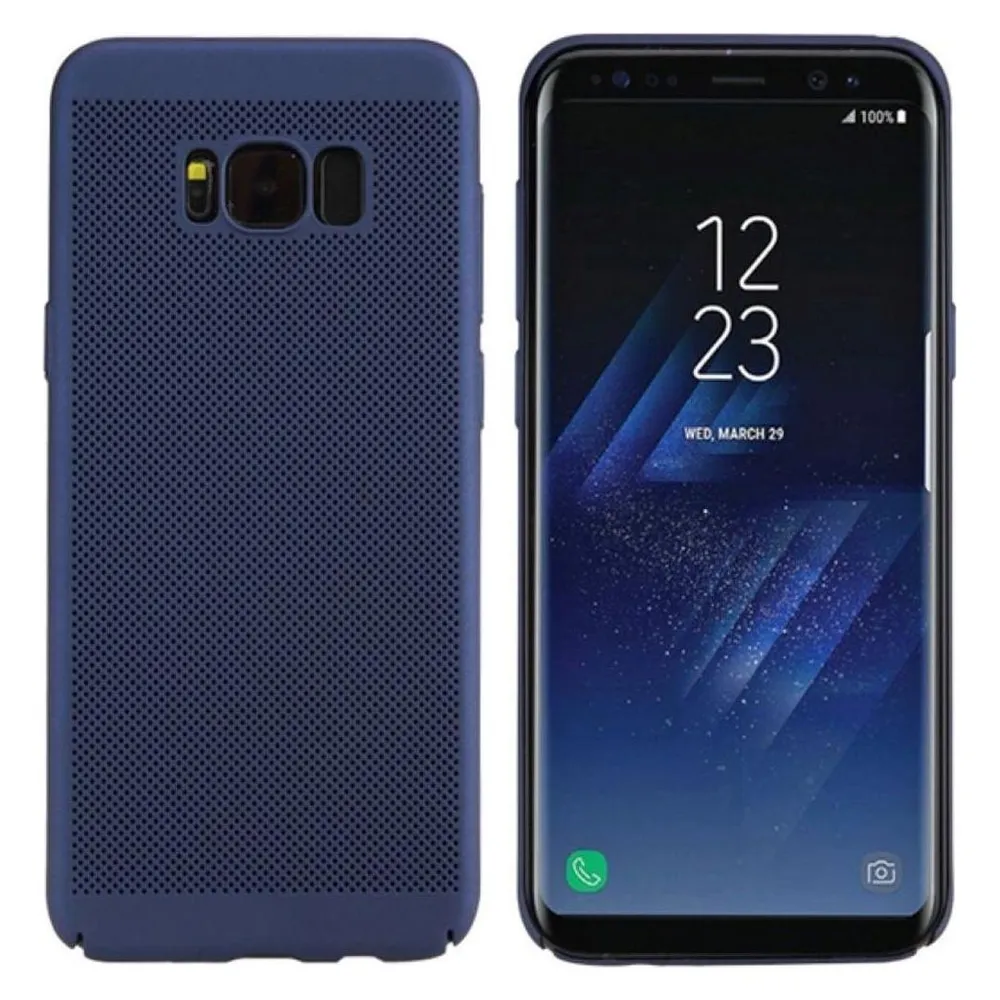 König Design Handyhülle für Samsung Galaxy S8 Schutzcase Backcover Bumper Etuis Rahmen Blau (Samsung Galaxy S8)