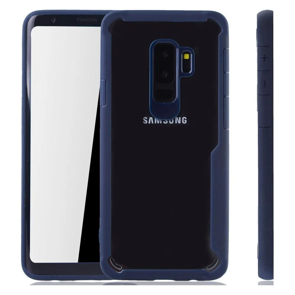 König Design Handyhülle für Samsung Galaxy S9 Plus Schutzcase Backcover Bumper Etuis Blau (Samsung Galaxy S9+)