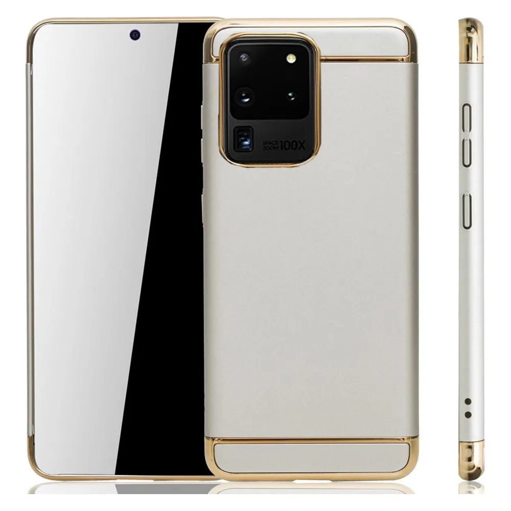 König Design Handyhülle für Samsung Galaxy S20 Ultra Case Cover Schutztasche Schutzhülle Gold (Samsung Galaxy S20 Ultra)