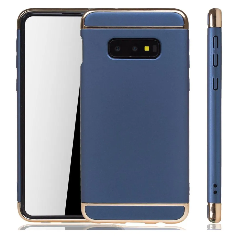 König Design Handyhülle für Samsung Galaxy S10e Schutzcase Backcover Bumper Etuis Rahmen Blau (Samsung Galaxy S10e)