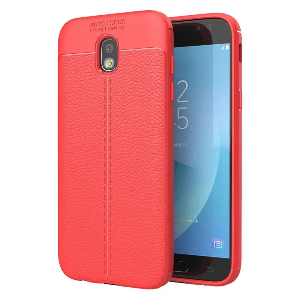 König Design Handyhülle für Samsung Galaxy J5 (2017) Schutztasche Wallet Cover 360 Case Rot (Samsung Galaxy J5 (2017))