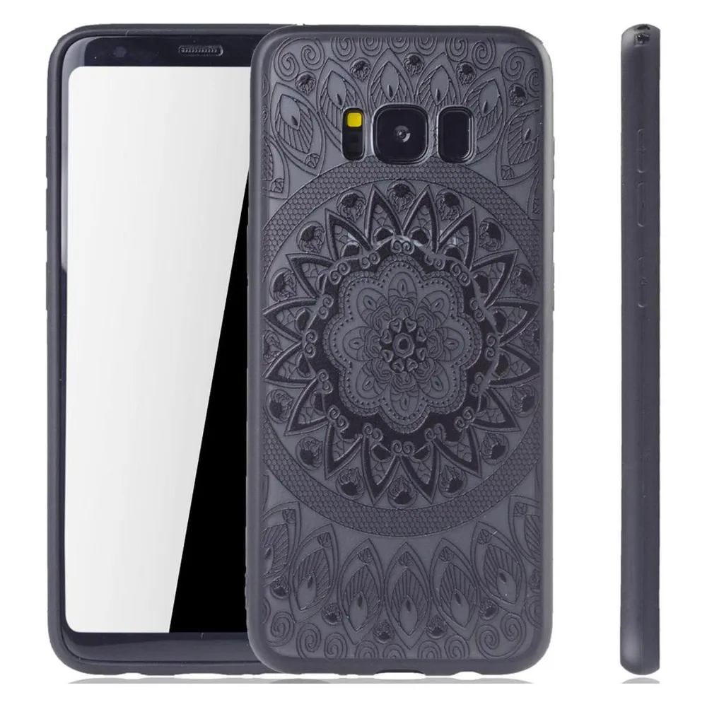 König Design Handyhülle für Samsung Galaxy S8 Plus Schutzcase Backcover Bumper Etuis Schwarz (Samsung Galaxy S8+)