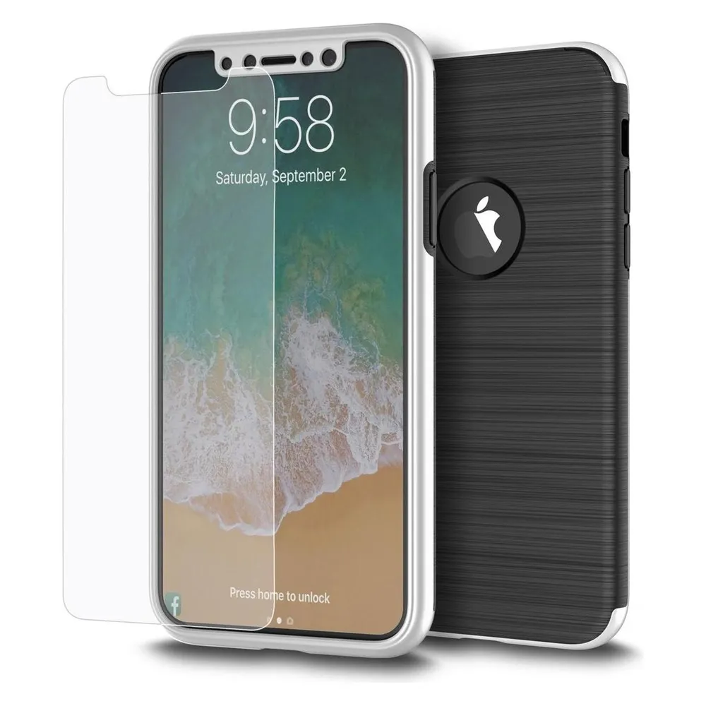 König Design Handyhülle für Samsung Galaxy S8 Plus Schutzcase Backcover Bumper Etuis Silber (Samsung Galaxy S8+)