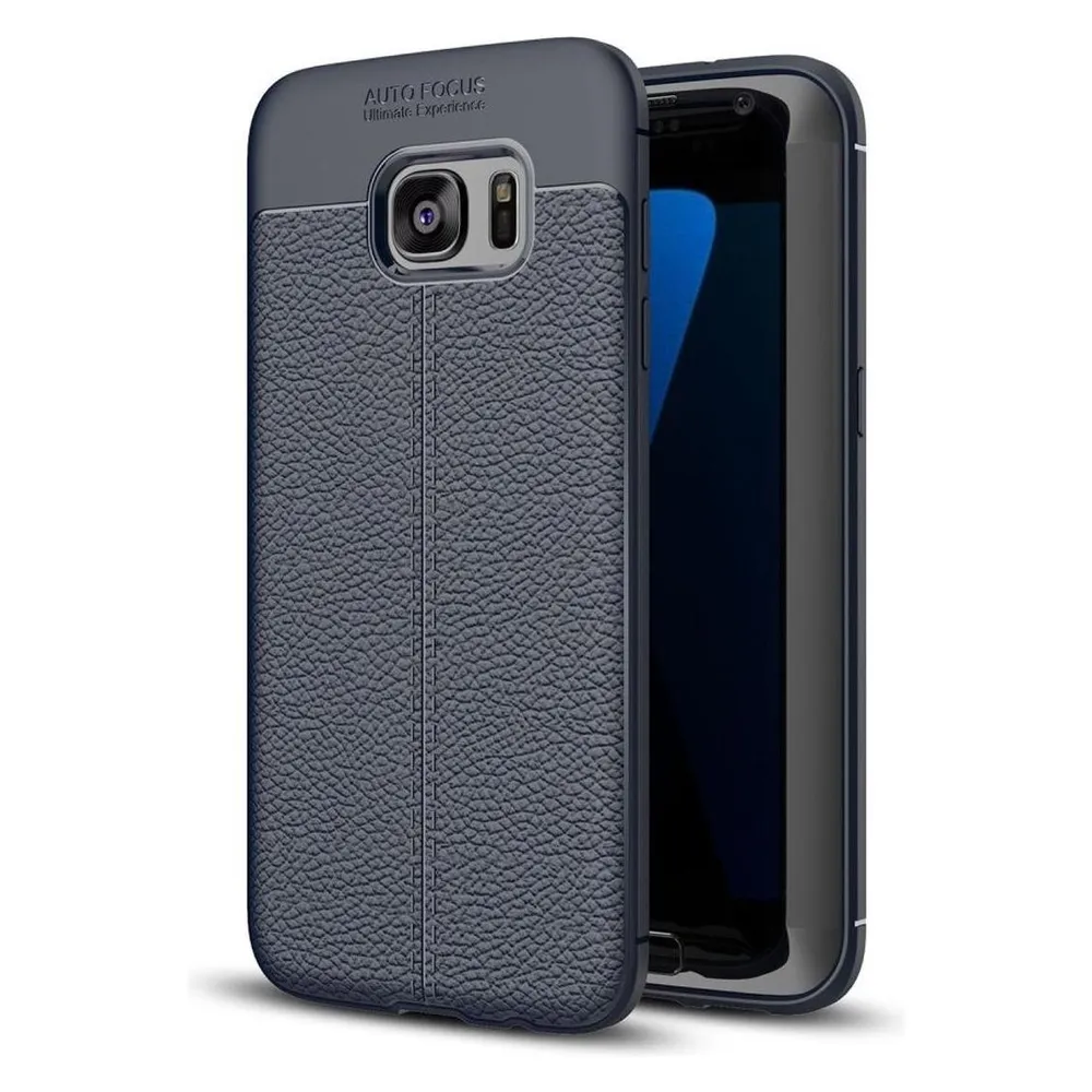 König Design Handyhülle für Samsung Galaxy S7 Edge Schutztasche Wallet Cover 360 Case Blau (Samsung Galaxy S7 Edge)