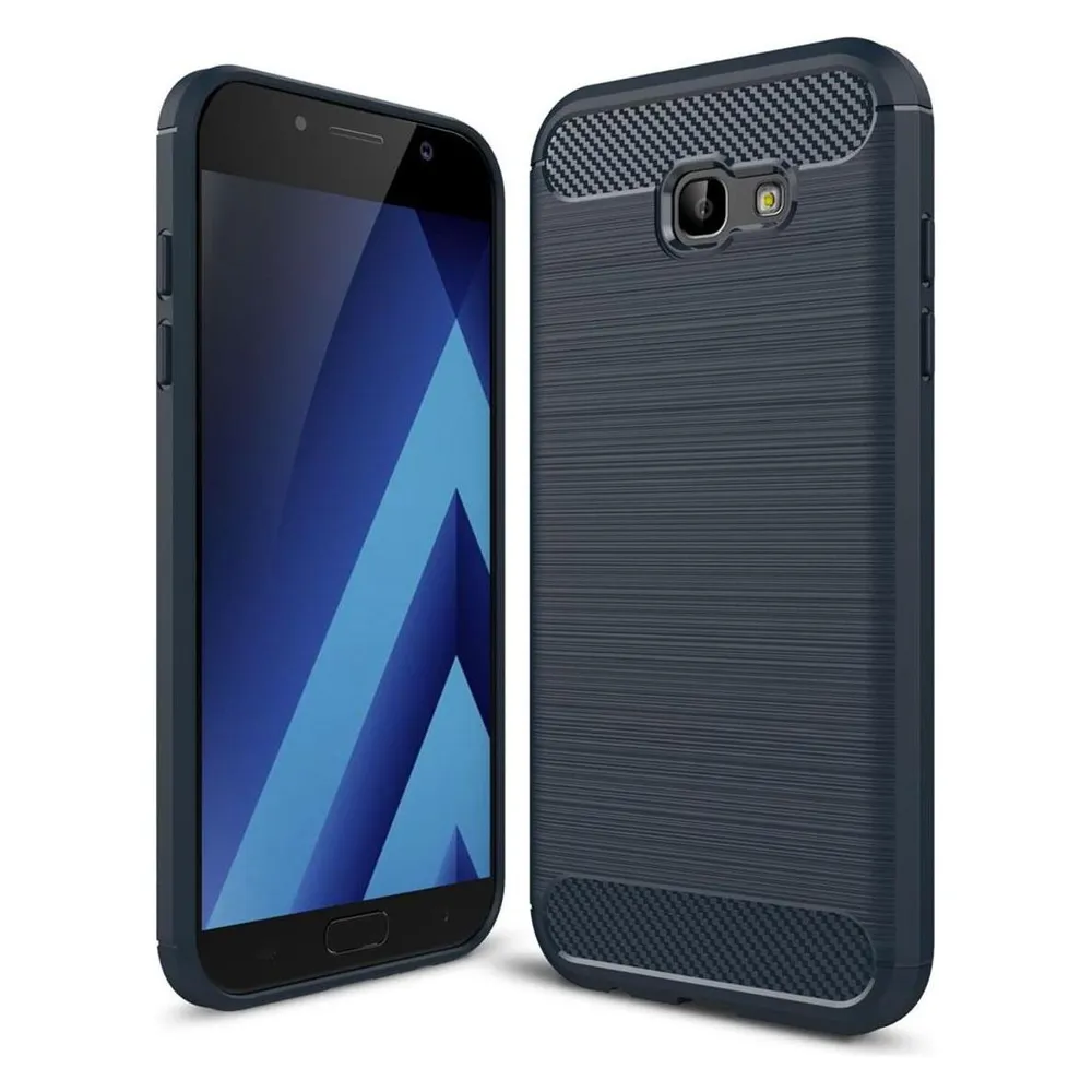 König Design Handyhülle für Samsung Galaxy A7 (2017) Schutzcase Backcover Bumper Etuis Blau (Samsung Galaxy A7 (2017))