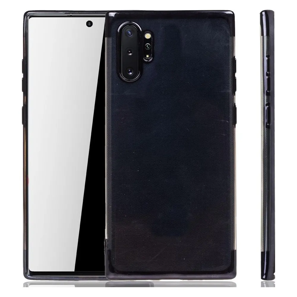 König Design Handyhülle für Samsung Galaxy Note 10 Plus Case Cover Schutz Schutzhülle Schwarz