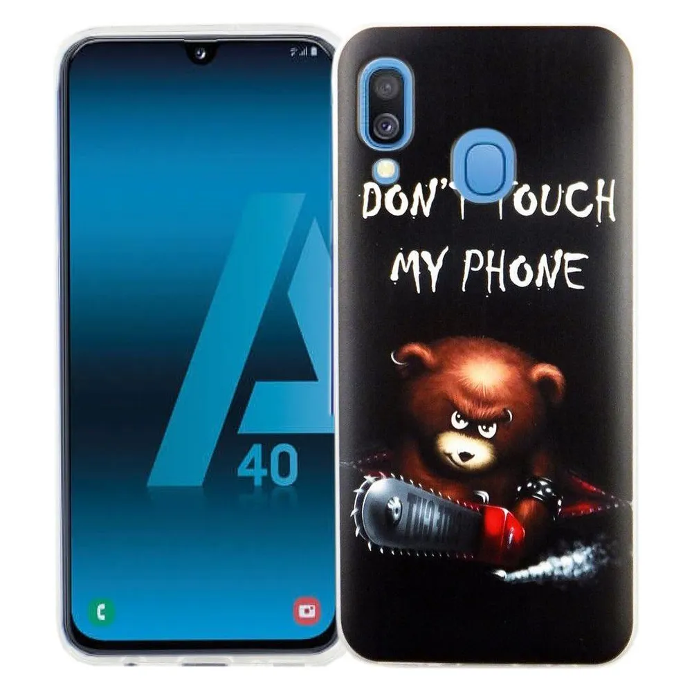 König Design Handyhülle für Samsung Galaxy A40 Schutzcase Backcover Bumper Etuis Case Schwarz (Samsung Galaxy A40)