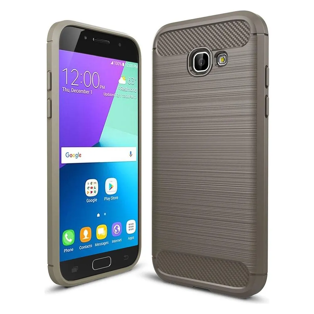 König Design Handyhülle für Samsung Galaxy A5 (2017) Schutzcase Backcover Bumper Etuis Grau (Samsung Galaxy A5 (2017))