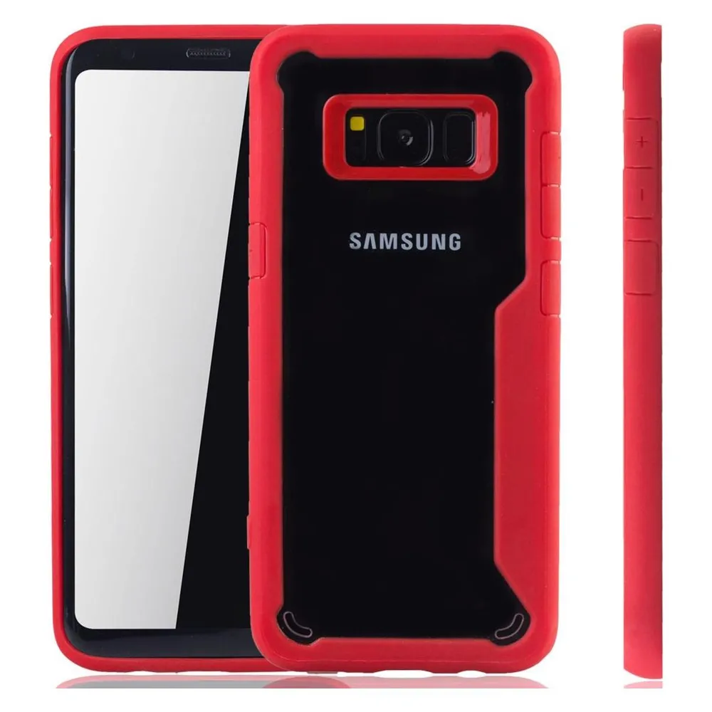 König Design Handyhülle für Samsung Galaxy S8 Plus Schutzcase Backcover Bumper Etuis Case Rot (Samsung Galaxy S8+)