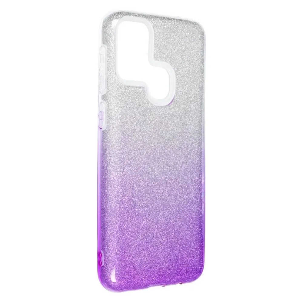 König Design Handyhülle für Samsung Galaxy M31 Schutzcase Cover Bumper Schale Glitzer Violett