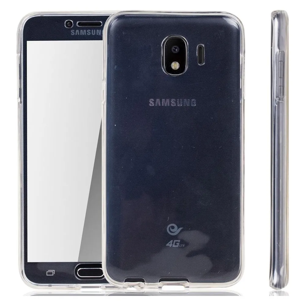 König Design Handyhülle für Samsung Galaxy J4 Schutzcase Backcover Bumper Etuis Transparent