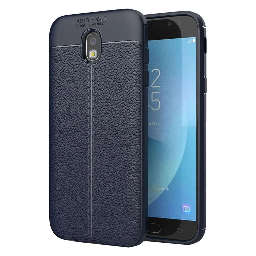 König Design Handyhülle für Samsung Galaxy J7 (2017) Schutzcase Backcover Bumper Etuis Blau (Samsung Galaxy J7 (2017))
