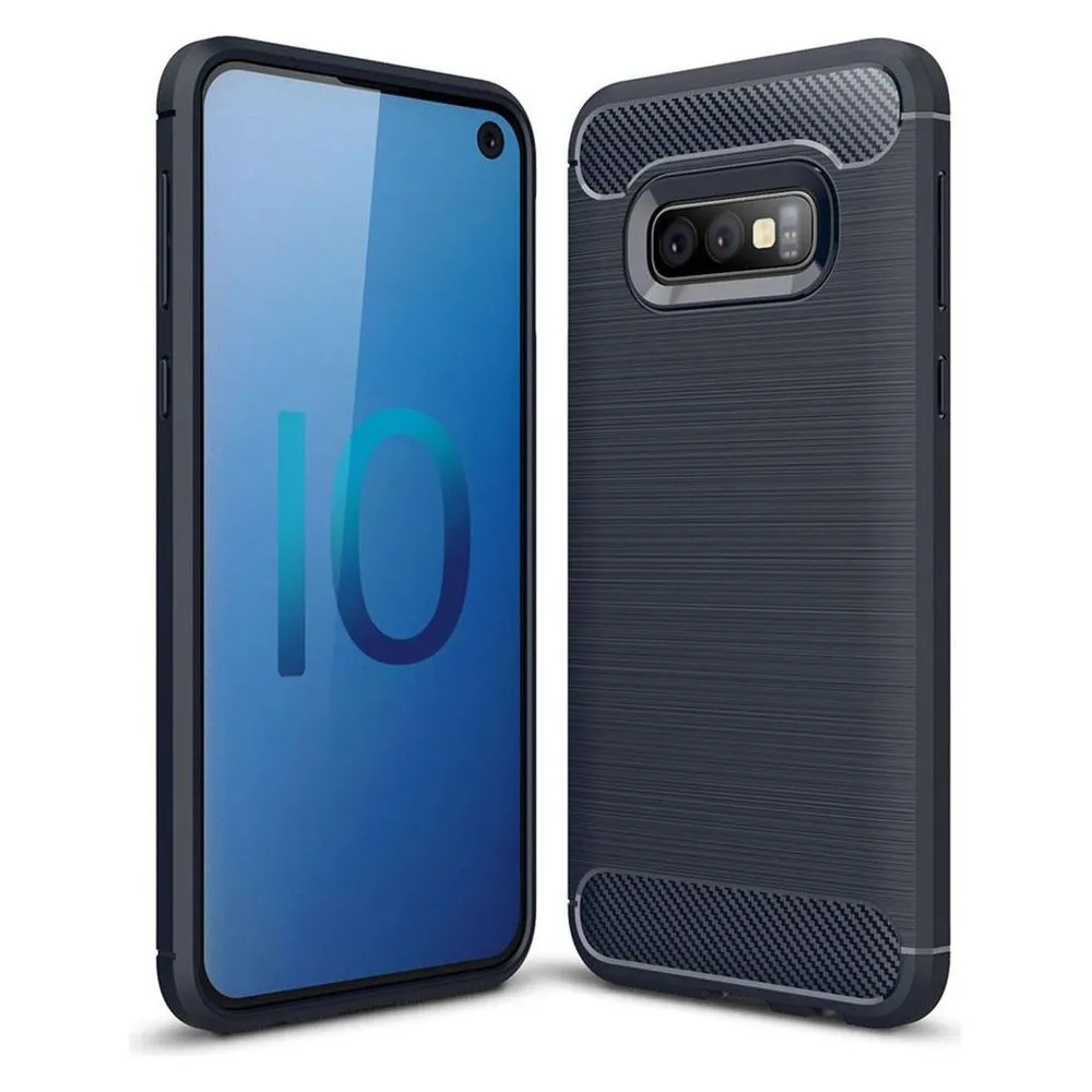 König Design Handyhülle für Samsung Galaxy S10e Schutzcase Backcover Bumper Etuis Rahmen Blau (Samsung Galaxy S10e)