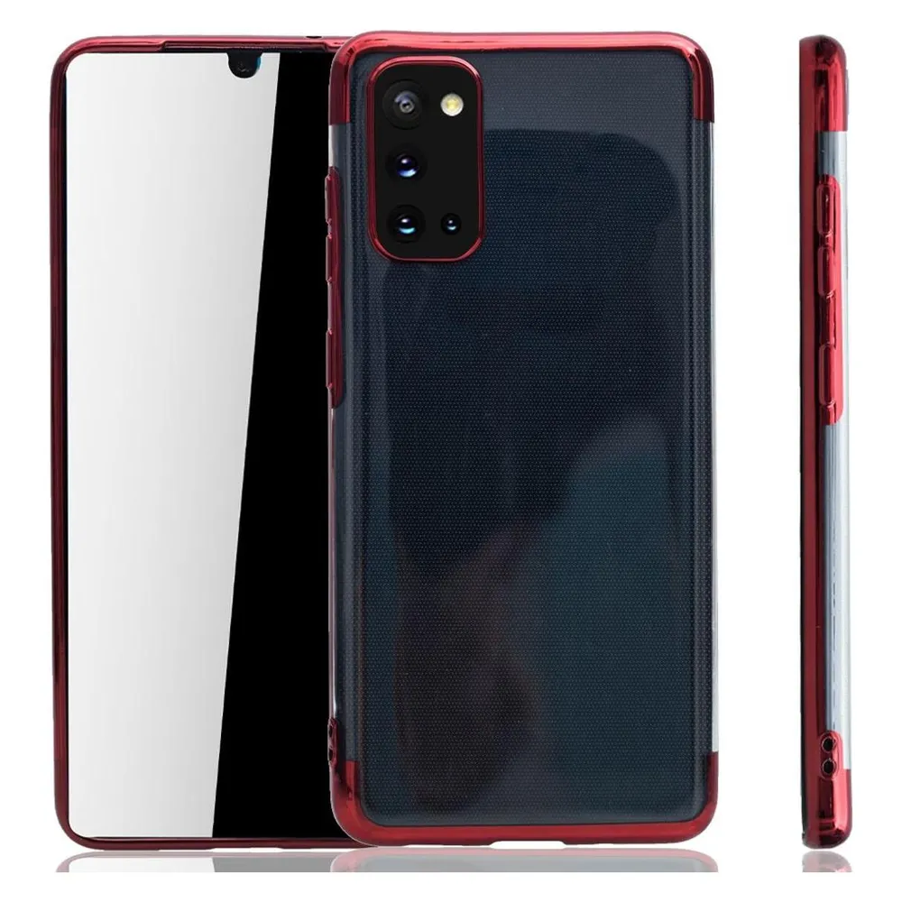 König Design Handyhülle für Samsung Galaxy A31 Schutzcase Backcover Bumper Etuis Rahmen Rot