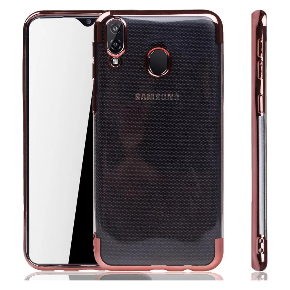 König Design Handyhülle für Samsung Galaxy M20 Schutzcase Backcover Bumper Etuis Rahmen Pink