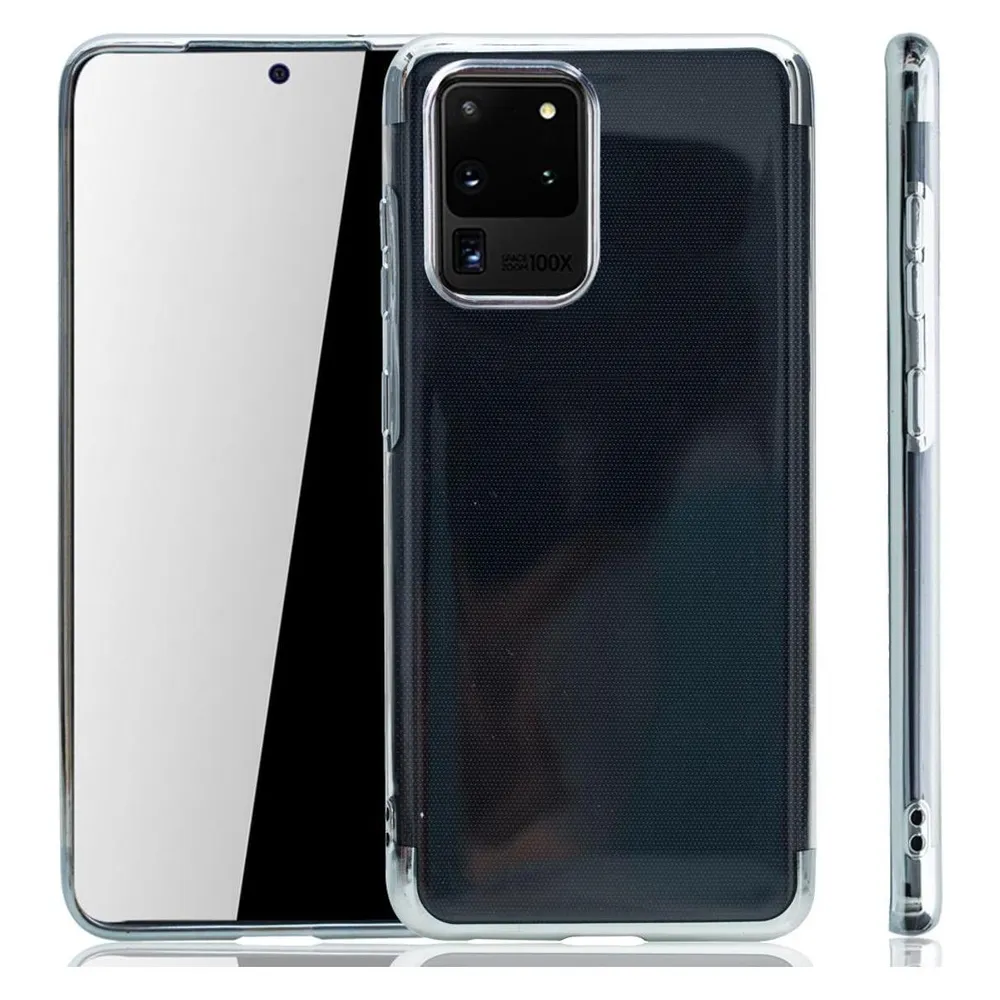 König Design Handyhülle für Samsung Galaxy S20 Ultra Case Cover Tasche Schutzhülle Silber Neu (Samsung Galaxy S20 Ultra)