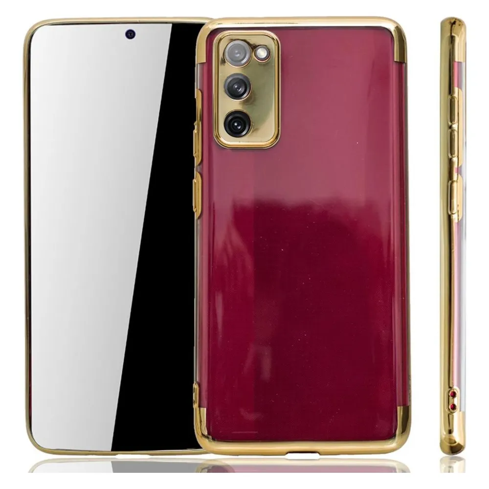 König Design Handyhülle für Samsung Galaxy S20 FE Schutzcase Backcover Bumper Etuis Case Gold