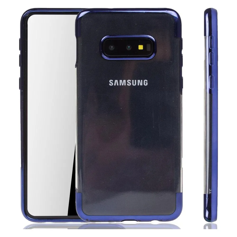 König Design Handyhülle für Samsung Galaxy S10e Schutzcase Backcover Bumper Etuis Rahmen Blau (Samsung Galaxy S10e)