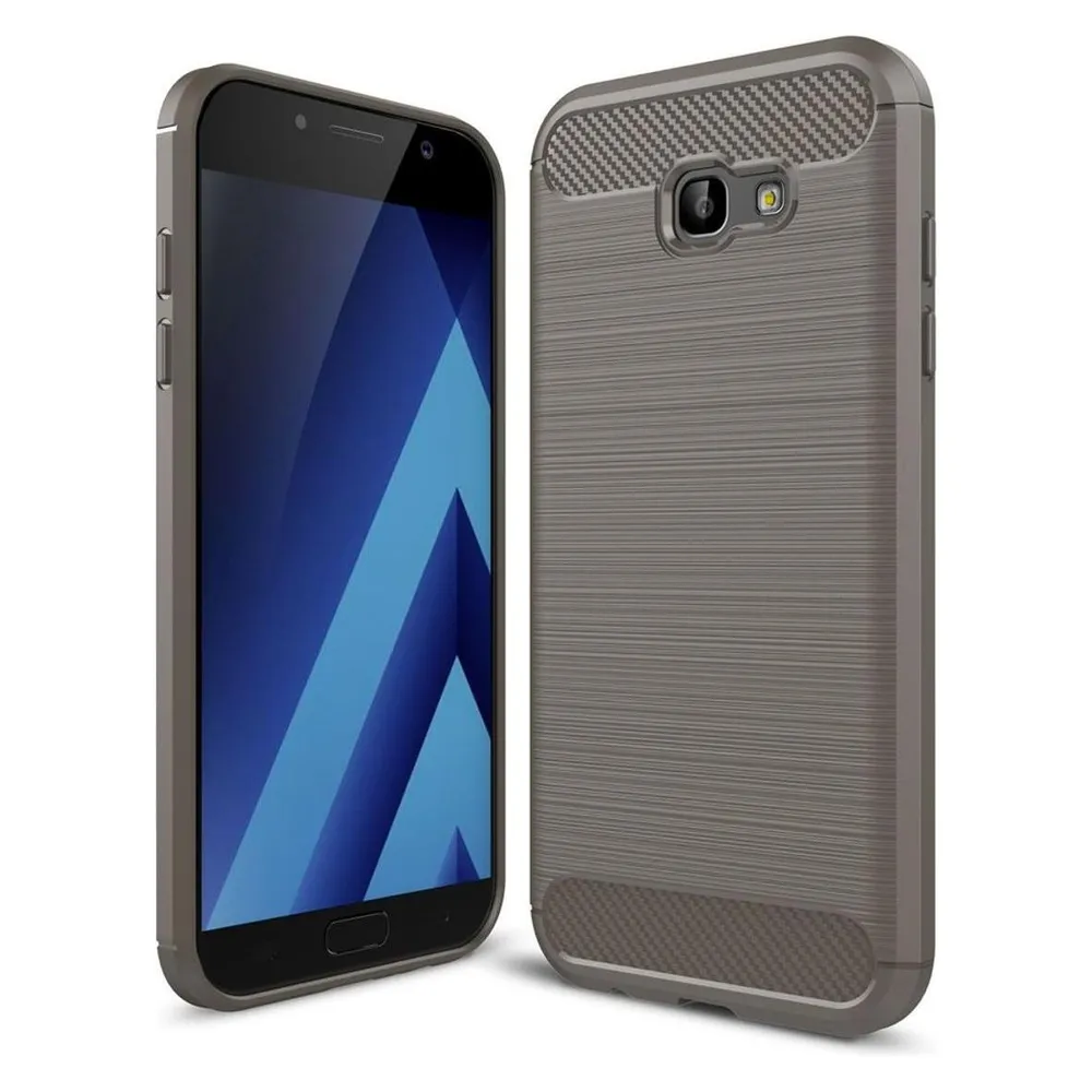 König Design Handyhülle für Samsung Galaxy A7 (2017) Schutzcase Backcover Bumper Etuis Grau (Samsung Galaxy A7 (2017))