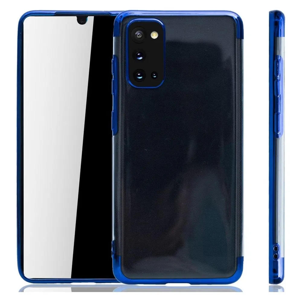 König Design Handyhülle für Samsung Galaxy A31 Schutzcase Backcover Bumper Etuis Rahmen Blau