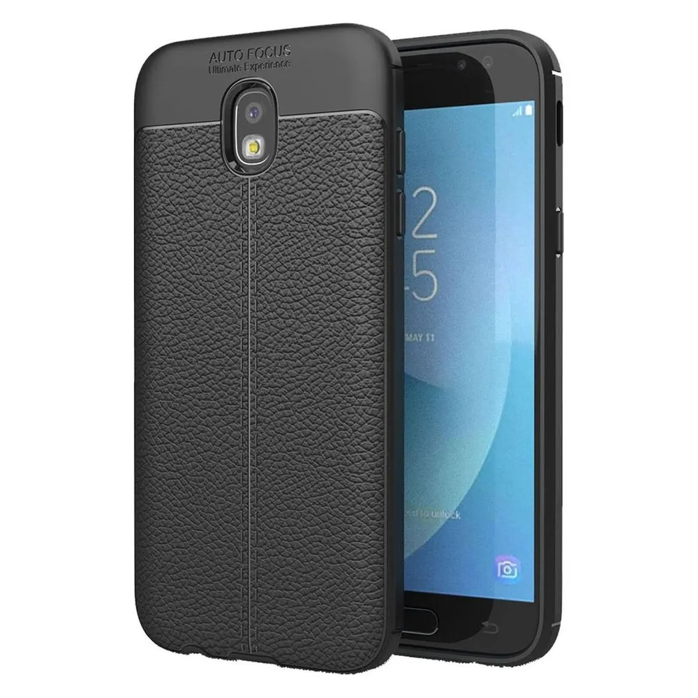 König Design Handyhülle für Samsung Galaxy J5 (2017) Schutztasche Wallet Cover Case Schwarz (Samsung Galaxy J5 (2017))